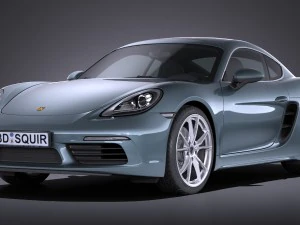 Porsche 718 Cayman 2017 р.в 3D Модель