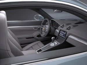 Porsche 718 Cayman 2017 3D Model