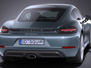 Porsche 718 Cayman 2017 3D 模型