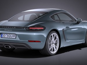 Porsche 718 Cayman 2017 3D 模型