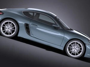 Porsche 718 Cayman 2017 3D Model