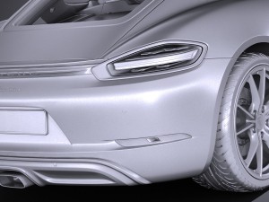 Porsche 718 Cayman 2017 3D 模型