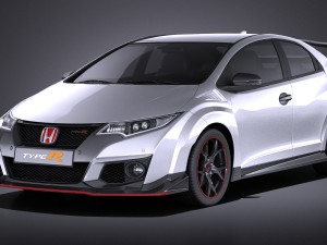 Honda Civic Type R 2016 vray 3D Model