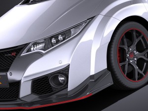Honda Civic Type R 2016 vray 3D मॉडल