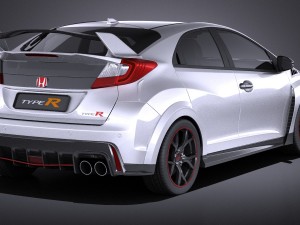Honda Civic Type R 2016 vray 3D मॉडल