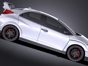 Honda Civic Type R 2016 vray 3D मॉडल