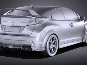 Honda Civic Type R 2016 vray 3D मॉडल
