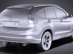 Honda CR-V 2015 vray Modello 3D