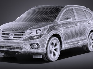 Honda CR-V 2015 vray Modello 3D