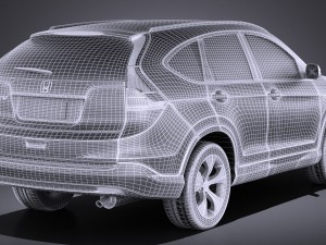 Honda CR-V 2015 vray Modello 3D