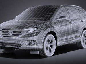 Honda CR-V 2015 vray Modello 3D