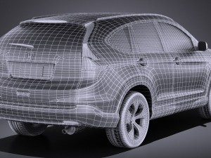 Honda CR-V 2015 vray Modello 3D