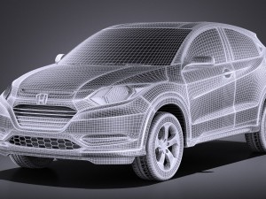 Honda HR-V 2016 vray Modelo 3D
