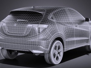 Honda HR-V 2016 vray Modelo 3D