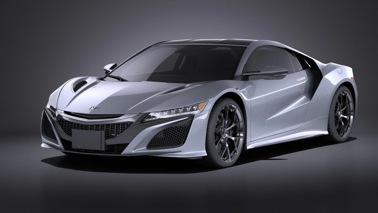 Honda NSX 2017 vray 3D Model .c4d .max .obj .3ds .fbx .stl .blend 