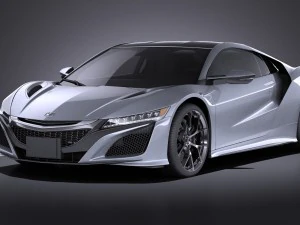 Versi Honda NSX 2017 Model 3D