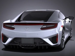 Honda NSX 2017 vray 3D Model