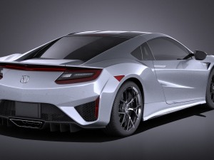 Honda NSX 2017 vray Modelo 3D