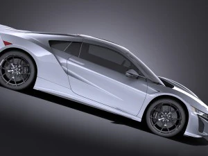 Honda NSX 2017 vray 3D Model
