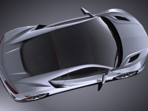 Honda NSX 2017 vray Modelo 3D