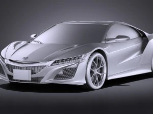 Honda NSX 2017 vray 3D Model