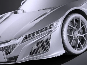 Honda NSX 2017 vray 3D Model