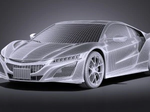 Honda NSX 2017 vray 3D Model