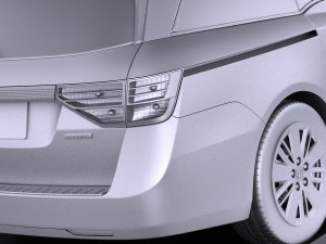 Honda Odyssey 2016 vray 3Dモデル