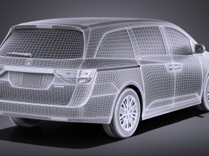Honda Odyssey 2016 vray 3Dモデル