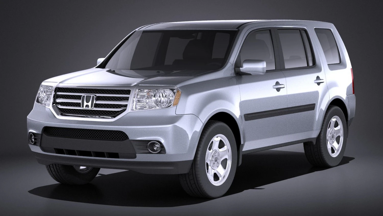 Honda Pilot 2014 vray 3D Model .c4d .max .obj .3ds .fbx .stl .blend 
