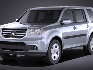 Honda Pilot 2014 vray 3Dモデル