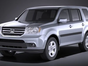 ホンダ パイロット 2014 vray 3Dモデル
