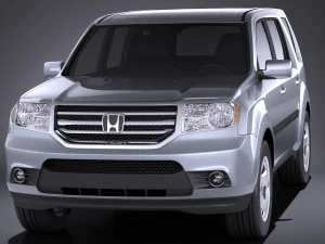 Honda Pilot 2014 vray 3D Model