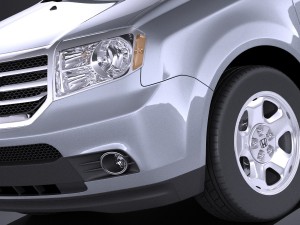 Honda Pilot 2014 vray Modello 3D
