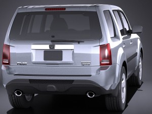 Honda Pilot 2014 vray Modello 3D