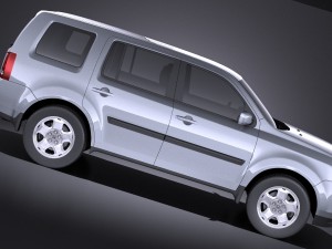 Honda Pilot 2014 vray Modello 3D