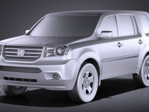 Honda Pilot 2014 vray Modello 3D