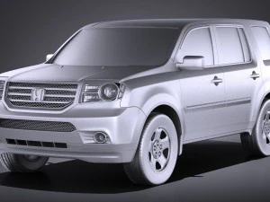Honda Pilot 2014 vray 3D Model