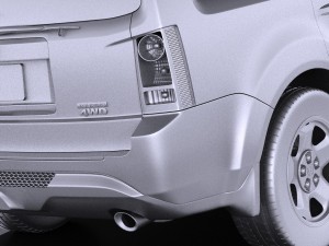 Honda Pilot 2014 vray Modello 3D