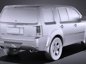 Honda Pilot 2014 vray Modello 3D