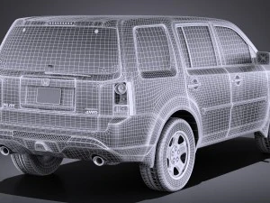 Honda Pilot 2014 vray 3D Model