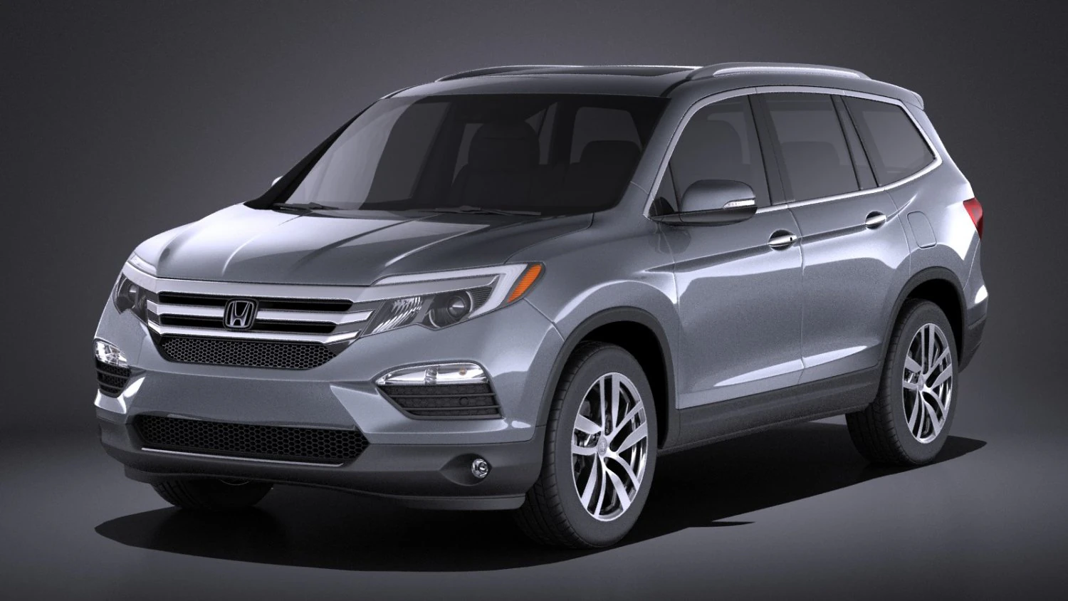 Honda Pilot 2016 vray 3D Model .c4d .max .obj .3ds .fbx .stl .blend 