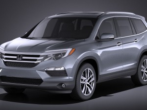 Honda Pilot 2016 vray 3D 模型