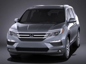 Honda Pilot 2016 vray 3D Model