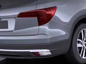 Honda Pilot 2016 vray Modèle 3D