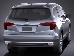 Honda Pilot 2016 vray 3D Model