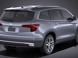 Honda Pilot 2016 vray 3D Model