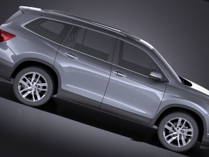 Honda Pilot 2016 vray Modèle 3D