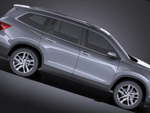 Honda Pilot 2016 vray 3D Model