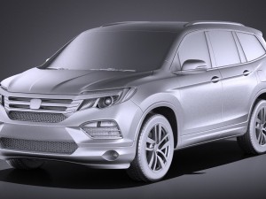 Honda Pilot 2016 vray Modèle 3D